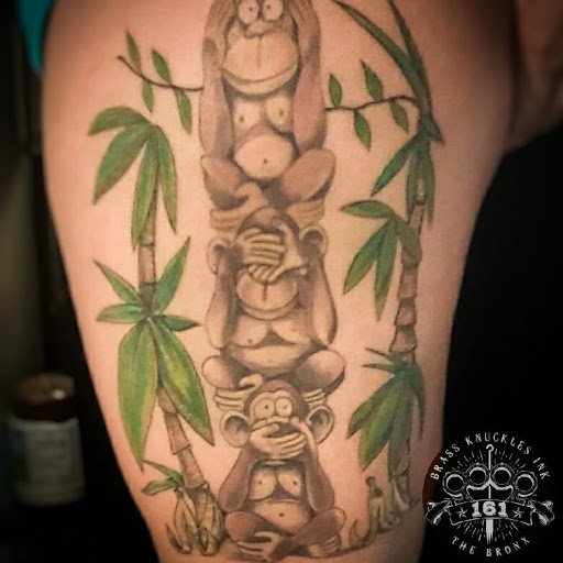 Explore cool face tattoos ideas, creative tattoo ideas in Bronx, available at Brass Knuckles Ink Tattoo Studio