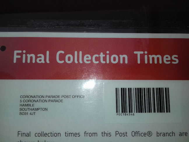 Coronation Parade Post Office - Southampton