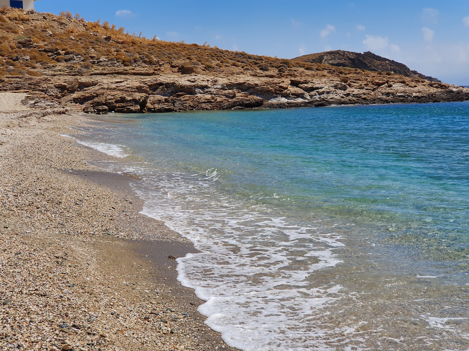 Fotografie cu Kalamos beach cu nivelul de curățenie in medie