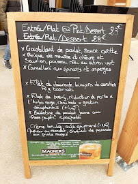 Menu du Le Parvis à Verrières-en-Anjou