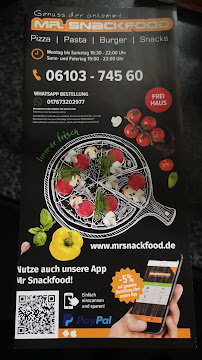 Menu du Mr. Snackfood Langen à Langen