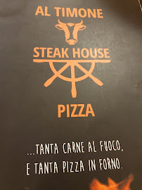 Menu / carte de Al Timone Steak House à Bacoli