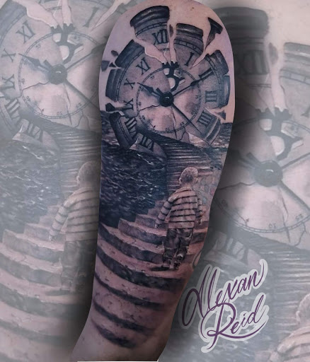 Explore hunting tattoo ideas, creative tattoo ideas in Ballston Spa, available at Andromeda Tattoo and Arts