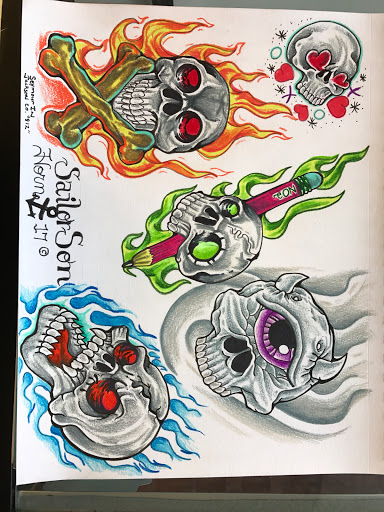 Explore tattoo ideas ocean, creative tattoo ideas in Seymour, available at American Gypsy Tattoo Corp.