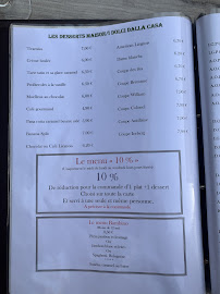 Restaurant italien La Baldoria à Monflanquin (le menu)