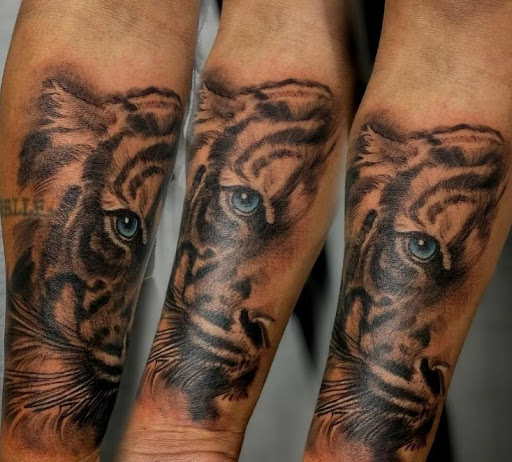 Explore cover up tattoo ideas on hip, creative tattoo ideas in Mesa, available at Ranger Tattoo & Piercing