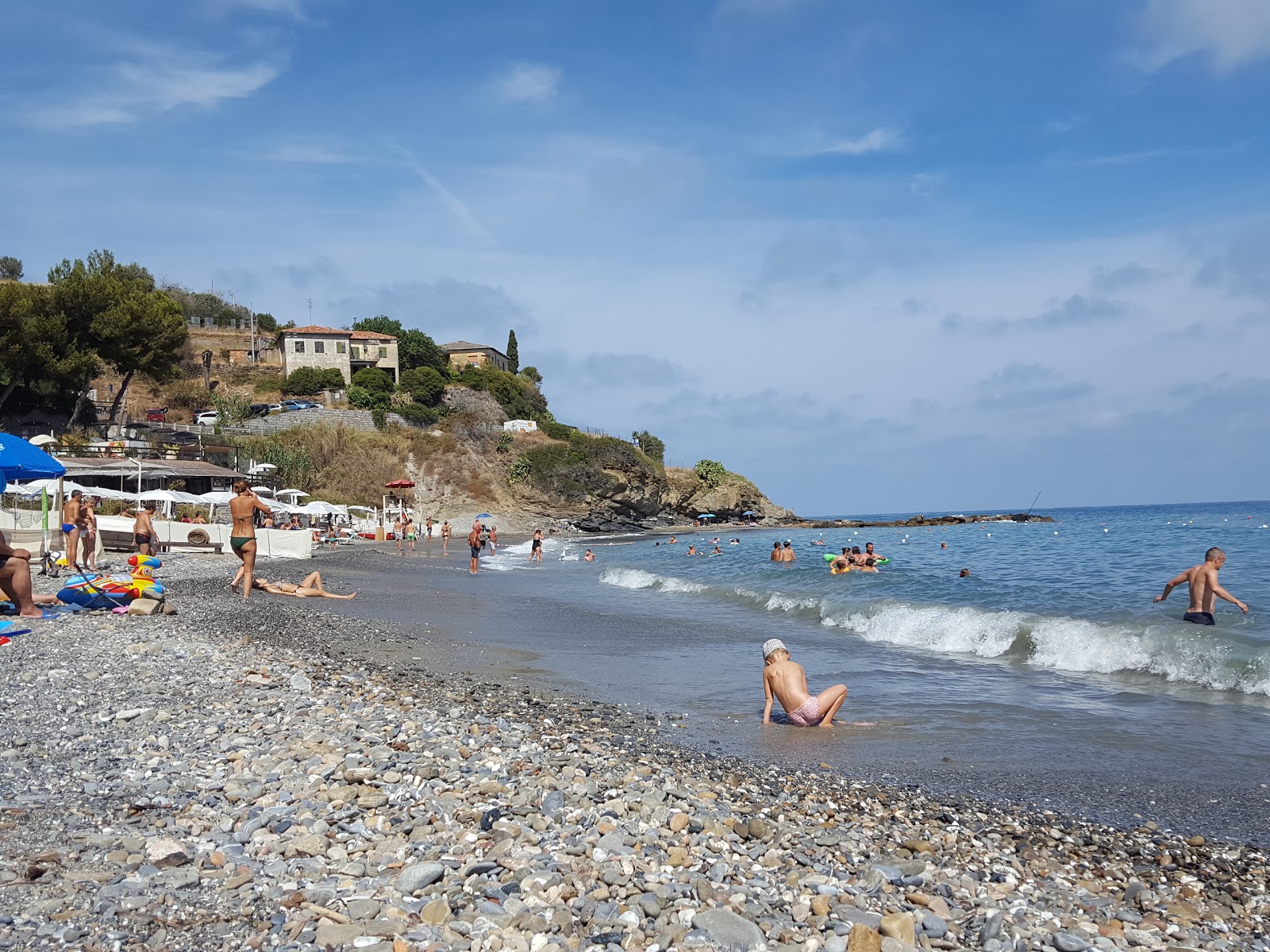 Foto av Spiaggia libera Alassio strandortområde