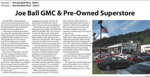 GMC Dealer «Joe Ball GMC Commercial Truck», reviews and photos, 1750 William Flinn Hwy, Glenshaw, PA 15116, USA