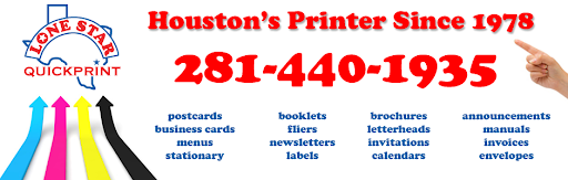 Commercial Printer «Lone Star QuickPrint», reviews and photos, 6271 Cypress Creek Pkwy, Houston, TX 77069, USA