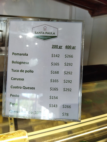 Opiniones de Fábrica de pastas Santa Paula en Canelones - Restaurante
