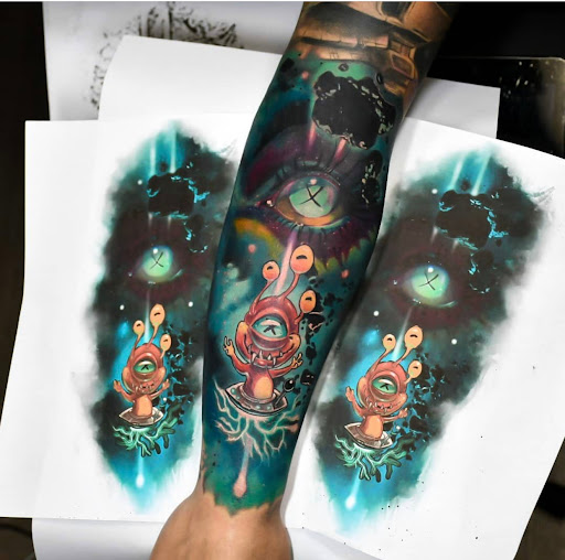 Explore small spider tattoo ideas, creative tattoo ideas in Fort Wayne, available at FullBloom Tattoos