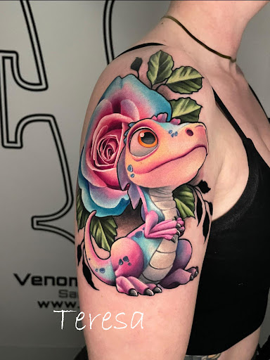 Explore zebra tattoo ideas, creative tattoo ideas in Sanford, available at Venom Ink Tattoo