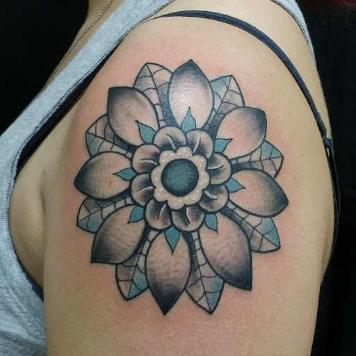 Explore highland cow tattoo ideas, creative tattoo ideas in Metairie, available at Galactic Tattoo Studio