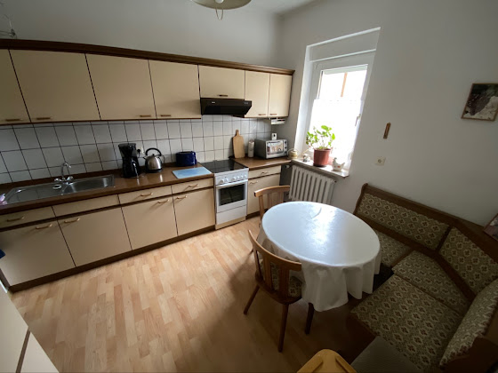 Cuisine Ferienwohnung Geister´s Ferienwohnung 06618 Naumburg