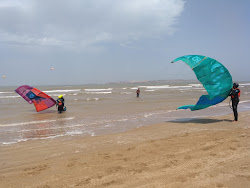 Foto von Essaouira Strand und die siedlung
