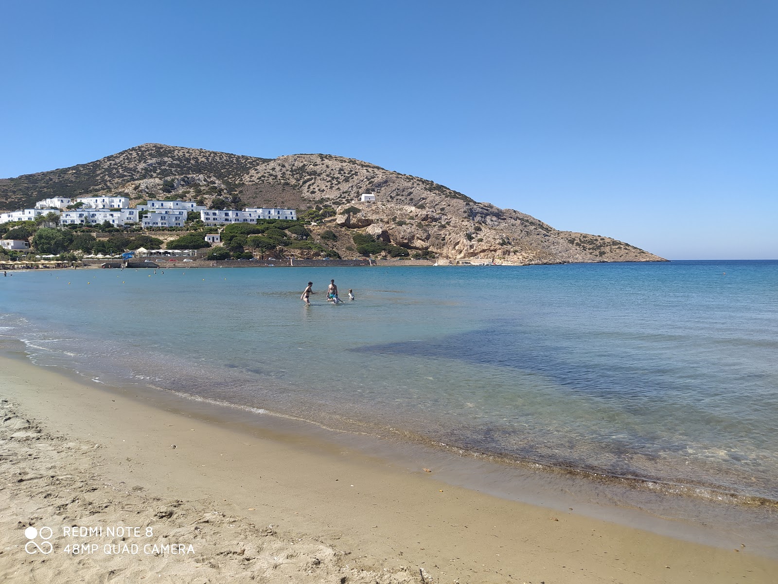 Foto van Galissas beach met turquoise puur water oppervlakte