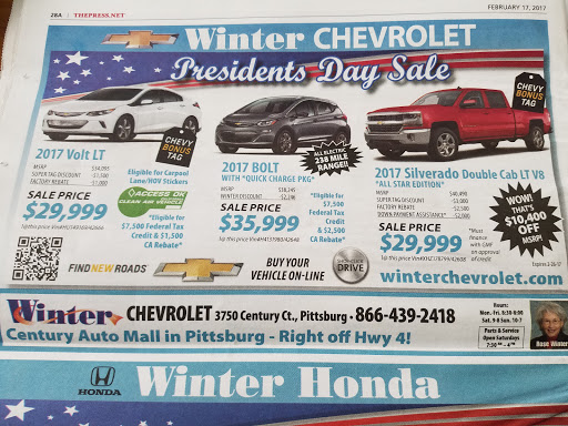Chevrolet Dealer «Winter Chevrolet», reviews and photos, 3750 Century Ct, Pittsburg, CA 94565, USA