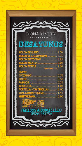 Restaurante "Doña Matty" - Balzar