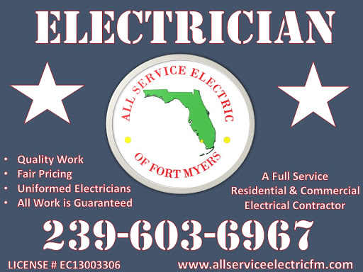 Electrician «All Service Electric», reviews and photos, 1684 Target Ct #131, Fort Myers, FL 33905, USA