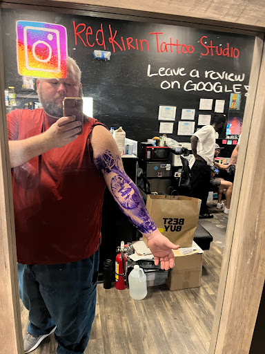 Explore dark cover up tattoo ideas, creative tattoo ideas in Goose Creek, available at Red Kirin Tattoo