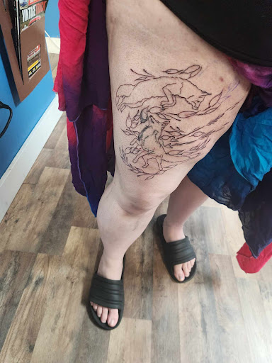 Explore small line tattoo ideas, creative tattoo ideas in Redding, available at The Salty Sloth Tattoo