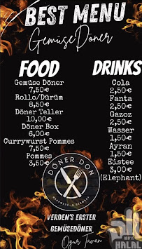 Menu du Döner Don Verden à Verden