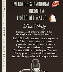 Menu / carte de Merope's SteakHouse Bisteccheria Marina di Massa à Massa