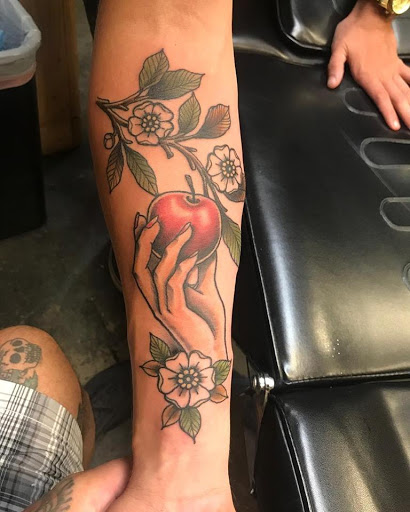 Explore crotch tattoo ideas, creative tattoo ideas in Dunn, available at Heart and Hammer Tattoo Co.
