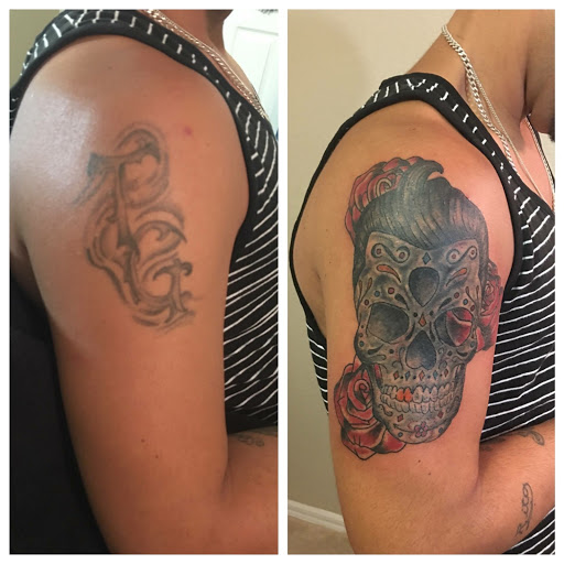 Explore dark cover up tattoo ideas male, creative tattoo ideas in Cape Coral, available at UNRIVALED INK