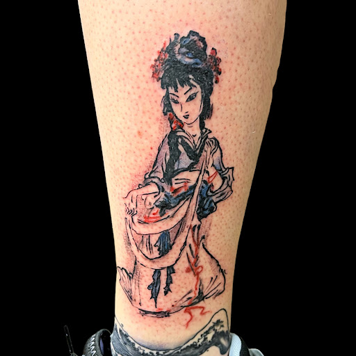 Explore jesus tattoo sleeve ideas, creative tattoo ideas in Tucson, available at Gods Country Tattoo Saloon