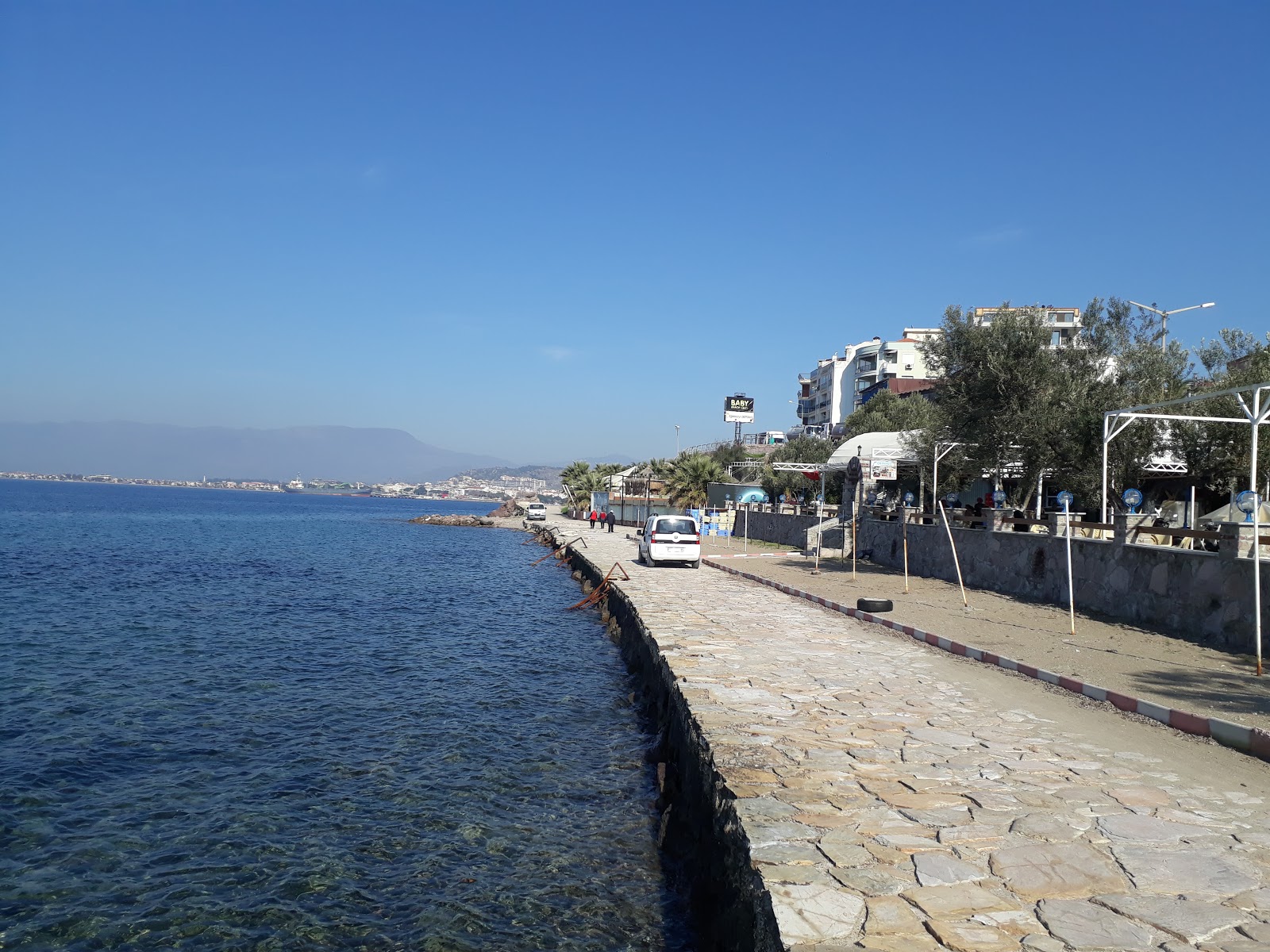 Photo of Palmiye beach with concrete cover surface