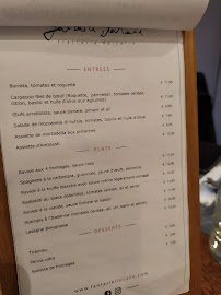 Restaurant italien Fantasie Italiane à Schiltigheim (le menu)