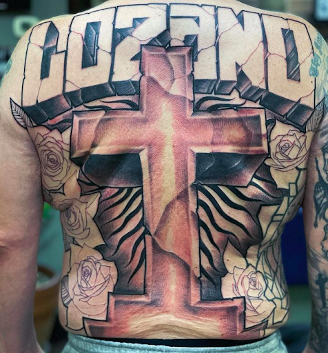 Explore tattoo ideas cross, creative tattoo ideas in San Diego, available at The Chrome Lady Tattoo