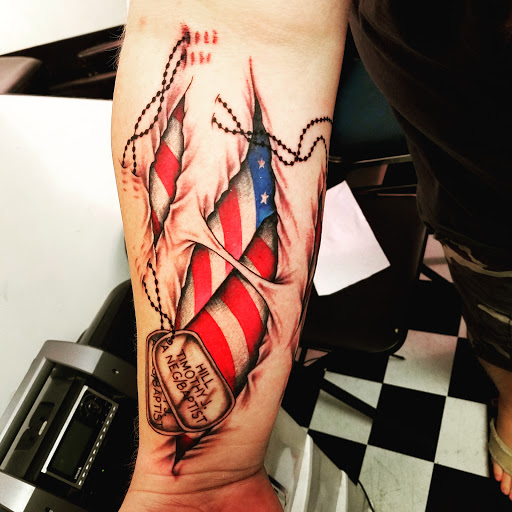 Explore tattoo ideas with family names, creative tattoo ideas in Maryville, available at Passionfish Tattoo Studio