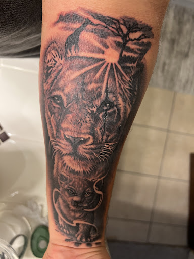 Explore frankenstein tattoo ideas, creative tattoo ideas in Houston, available at RS3 Studios