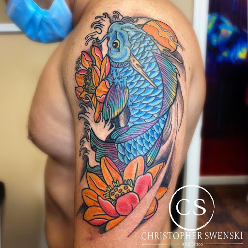 Explore full head tattoo ideas, creative tattoo ideas in Jacksonville, available at Forbidden Tattoo and Piercing