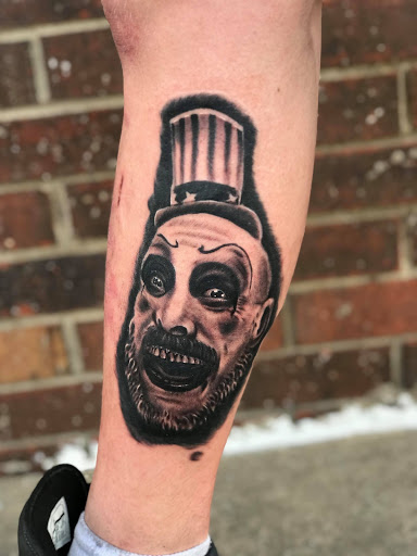 Explore donnie darko tattoo ideas, creative tattoo ideas in Radcliff, available at Iron Orchid Tattoo Radcliff