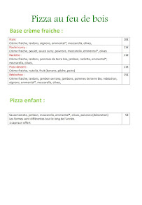 Menu / carte de Pizza du moulin neuf à Moulin-Neuf