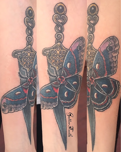 Explore dark tattoo cover up ideas, creative tattoo ideas in Milford, available at Golden Hammer Tattoo Studios