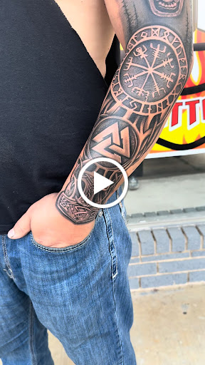 Explore arsenal tattoo ideas, creative tattoo ideas in Copperas Cove, available at Flashover Ink Tattoo