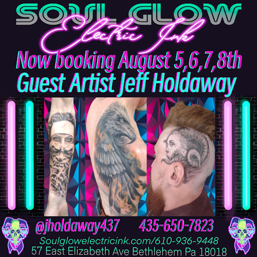 Find tattoo shop name ideas generator for your next unique tattoo in Bethlehem at Soul Glow Electric Ink