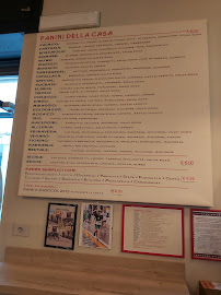 Sandwicherie Golden Egg à Varese (la carte)