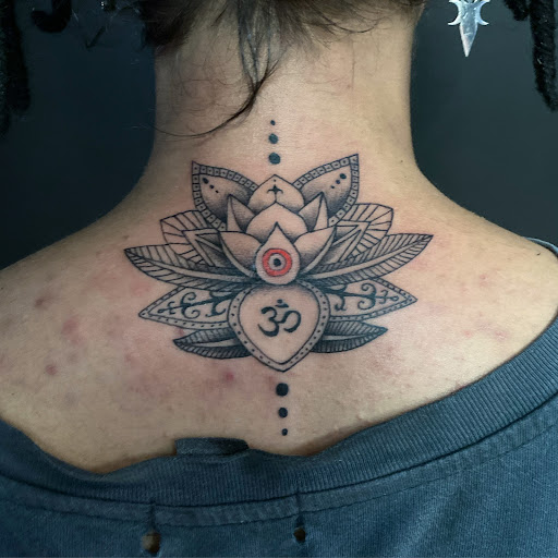 Explore tribal sun tattoo ideas, creative tattoo ideas in Hialeah, available at Ink Demons