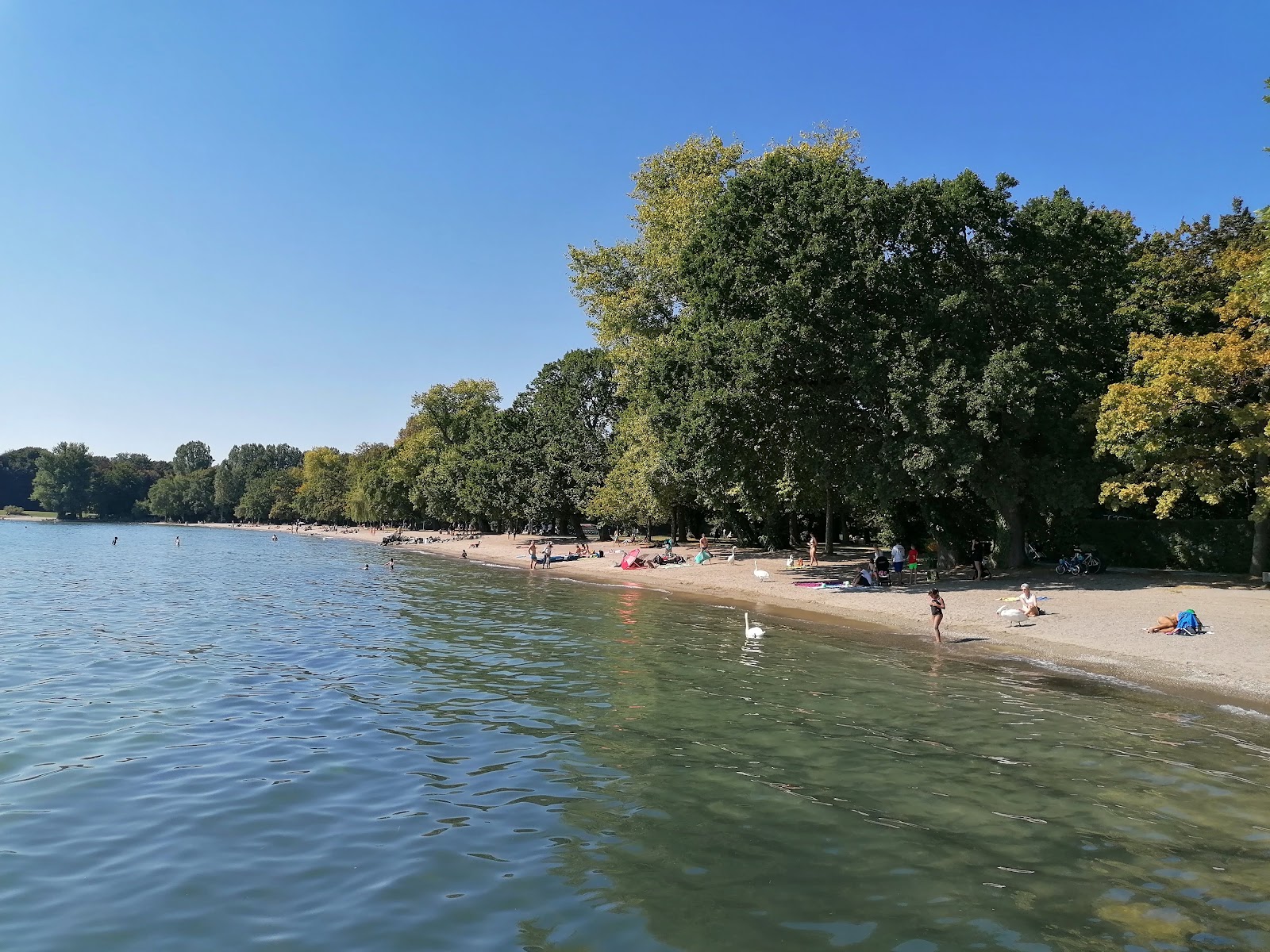 Valokuva Plage de Vidy-Bourgetista. pinnalla beige iekka:n kanssa