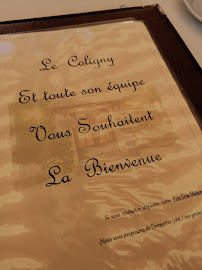 Menu / carte de Restaurant Le Coligny à Châtillon-Coligny