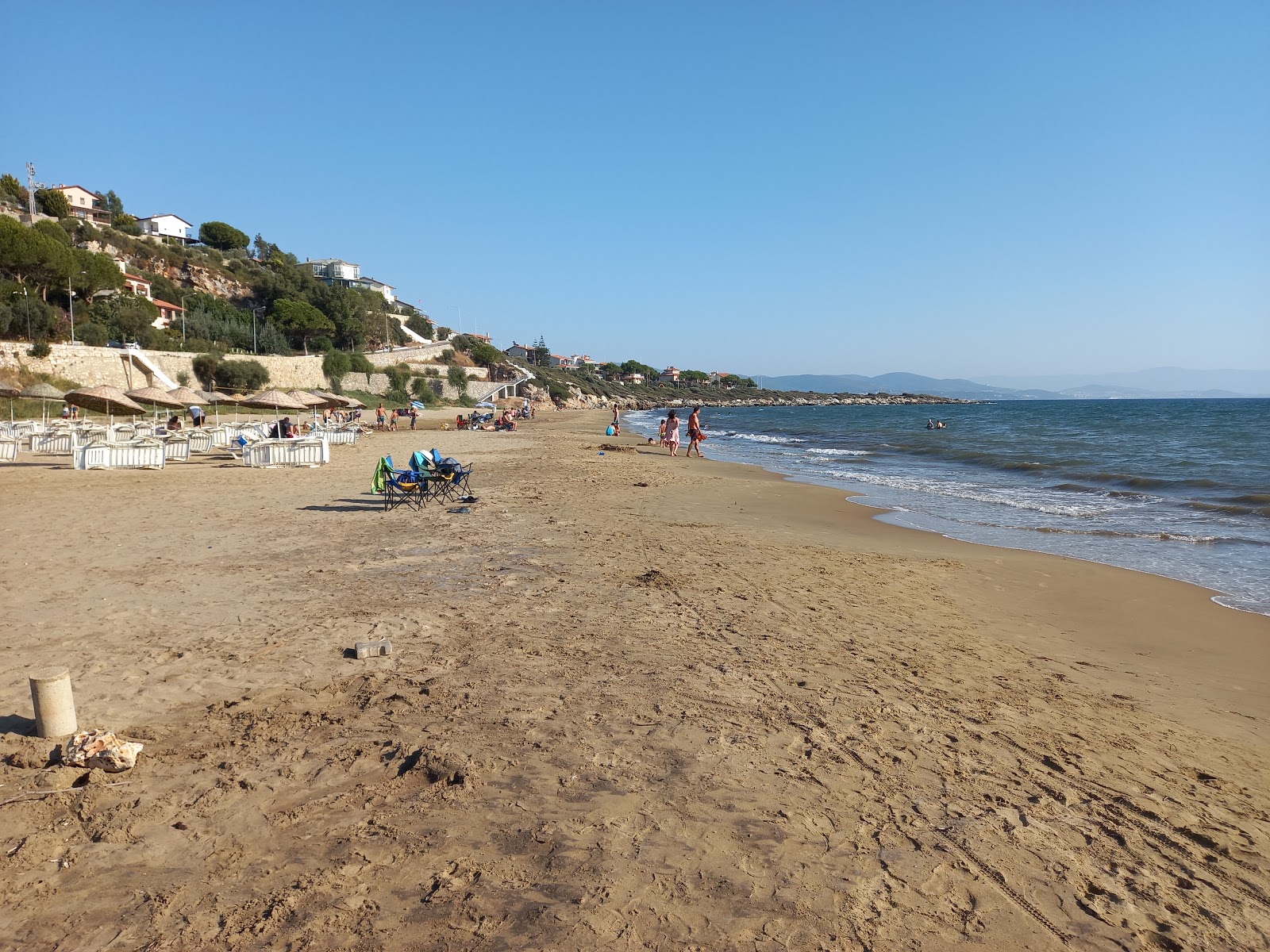 Fotografija Yoncakoy beach z rjavi pesek površino