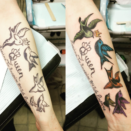 Explore may birth tattoo ideas, creative tattoo ideas in Carbondale, available at MsCandyTattoo