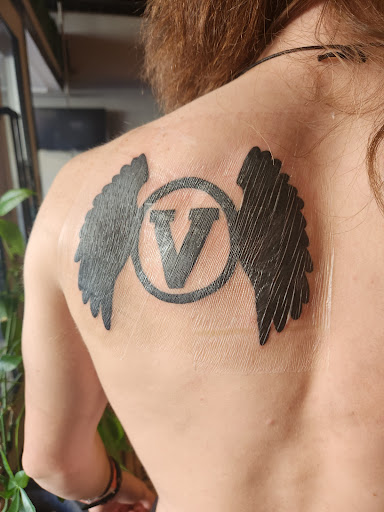 Explore anunnaki tattoo ideas, creative tattoo ideas in Salisbury, available at Touch of Grey Tattoo & Piercing Studio