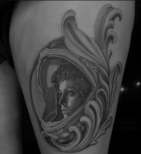 Explore doberman tattoo ideas, creative tattoo ideas in Buffalo, available at True Gloom Tattoo Studio