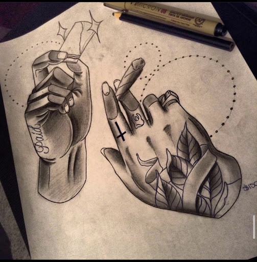 Explore ghetto gangster chicano tattoo sleeve ideas, creative tattoo ideas in Los Angeles, available at Chaotic tattoos